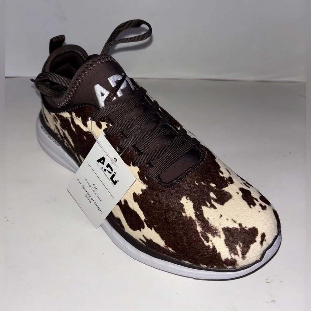 APL Iconic Phantom Calf Hair Classic Cow Sneaker Men 7M NEW Country Western Chic